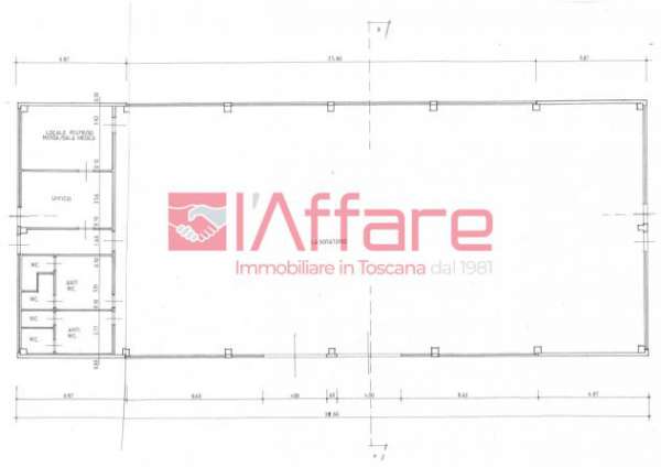 Foto Capannone commerciale in affitto a Pieve a Nievole 750 mq  Rif: 941363